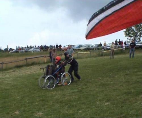 Testflug mit vier R�dern