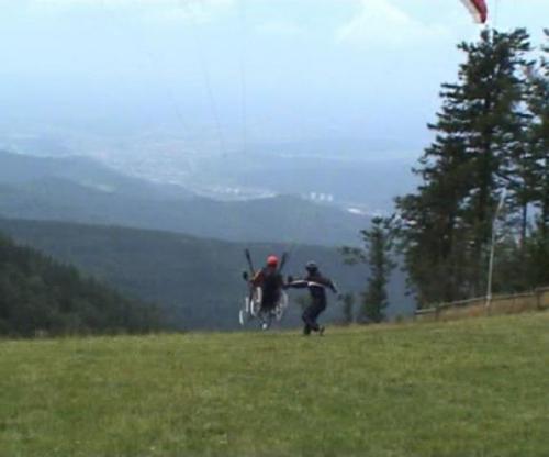 Testflug mit vier R�dern