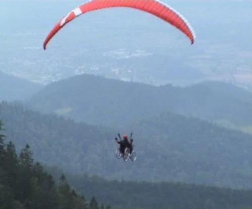 Testflug mit vier R�dern