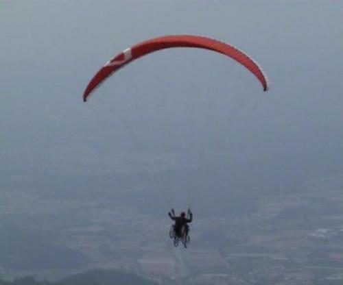 Testflug mit vier R�dern