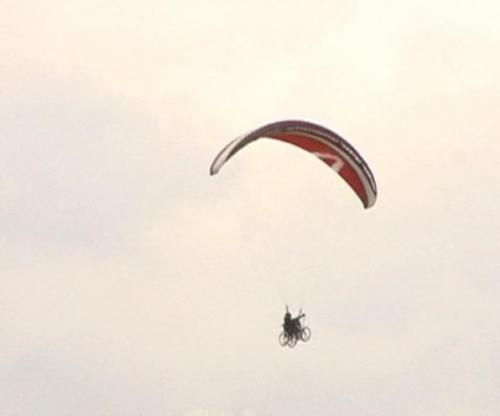 Testflug mit vier R�dern